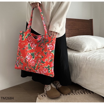 TM2684 TÚI TOTE HOA CÔNG