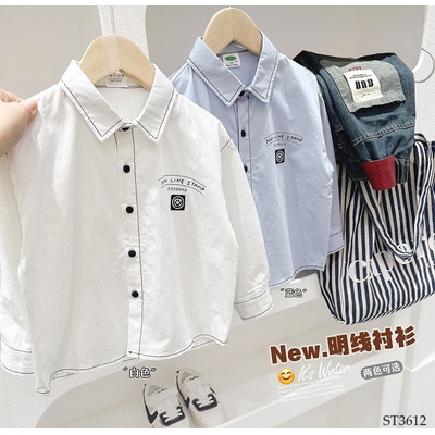 ST3612 SET ÁO SƠ MI PHỐI QUẦN CHO BÉ TRAI HÃNG KACADY
