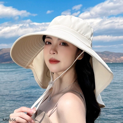 MM656  MŨ CHỐNG NẮNG NỮ CHÙM GÁY
