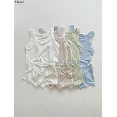 ST3636 BỘ BA LỖ MẶC NHÀ CHO BÉ