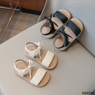 GG4746 DÉP SANDAL QUAI NƠ BÉ GÁI