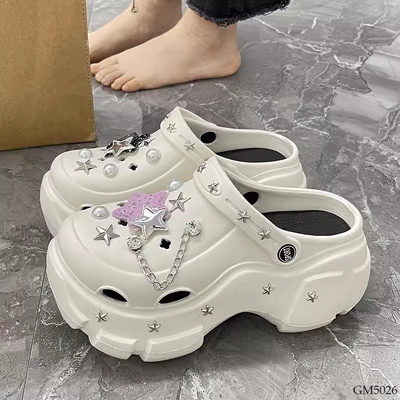GM5026 DÉP SỤC CROCS ĐẾ CAO CHO NỮ