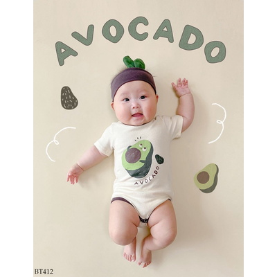 BT412 BODY HÌNH QUẢ BƠ CUTE KÈM TUBAN CHO BÉ