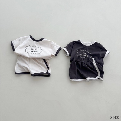 S1402 BỘ SHORT PHỐI VIỀN CHO BÉ