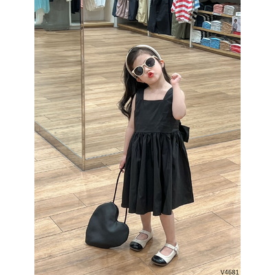 V4681 VÁY 2 DÂY NƠ CHO BÉ GÁI