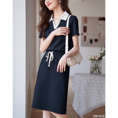 SM1406 SET ÁO POLO MIX CHÂN VÁY GIÁ MỚI