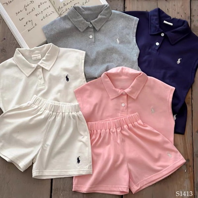 S1413 BỘ POLO SÁT NÁCH BASIC CHO BÉ