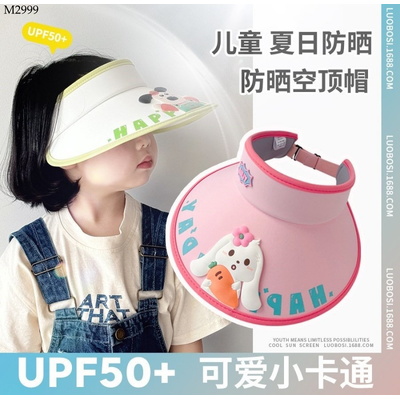 M2999  MŨ CHỐNG NẮNG HỌA TIẾT HOẠT HÌNH CHO BÉ