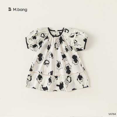 V4764 VÁY BABYDOLL HỌA TIẾT HÃNG BABYCITY