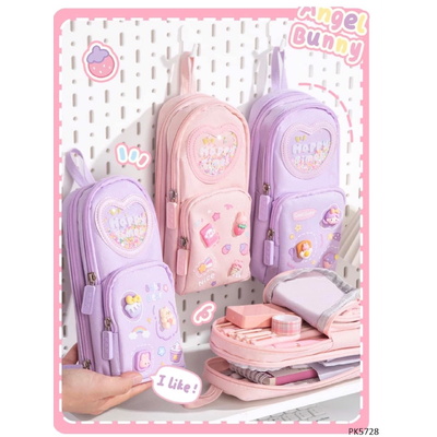 PK5728 HỘP ĐỰNG BÚT CUTE KÈM STICKER