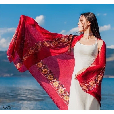 K576 KHĂN CHOÀNG HỌA TIẾT