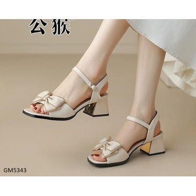 GM5343 SANDAL NƠ MALEMONKEY PHỐI LƯỚI