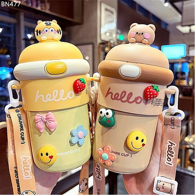 BN477 BÌNH NƯỚC ĐEO CHÉO CUTE