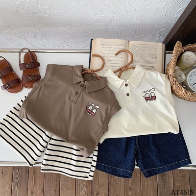 AT4618 ÁO SÁT NÁCH CỔ POLO BÉ TRAI