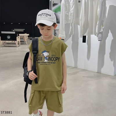 ST3881 BỘ THUN SÁT NÁCH SNOOPY CHO BÉ TRAI