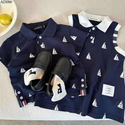 AD086 ÁO+VÁY POLO COUPLE CHO BÉ