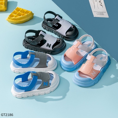 GT2186 SANDAL NHỰA PVC BÉ BẢO VỆ MŨI CHÂN CHO BÉ