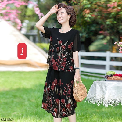 SM1569 BỘ HOA CỘC TAY TRUNG NIÊN CHO BÀ CHO MẸ