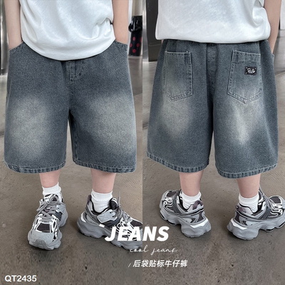 QT2435 Quần short jeans AOAOKIDS bé trai