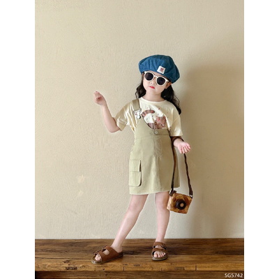 SG5742 SET VÁY YẾM MIX ÁO PHÔNG