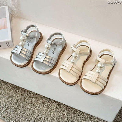 GG5070 DÉP SANDAL PHỐI NGỌC CHO BÉ GÁI