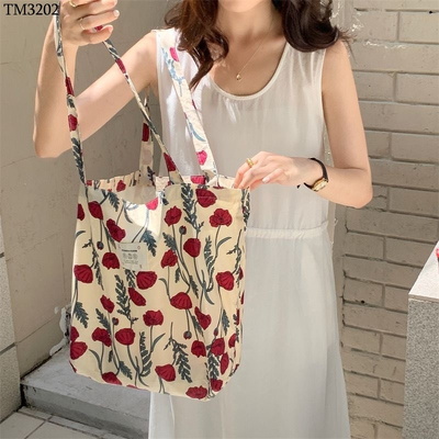 TM3202 TÚI XÁCH TOTE HOA