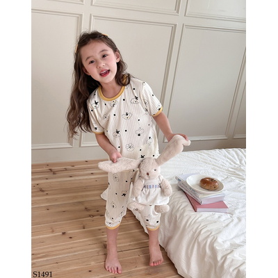S1491 BỘ MẶC NHÀ CHO BÉ HÃNG AMBBKIDS
