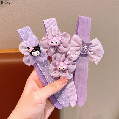 BD275 SET 5 BĂNG ĐÔ KUROMI CÀI TÓC CHO BÉ