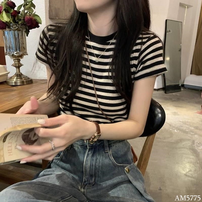 AM5775 ÁO THUN CỘC TAY KẺ SỌC NỮ