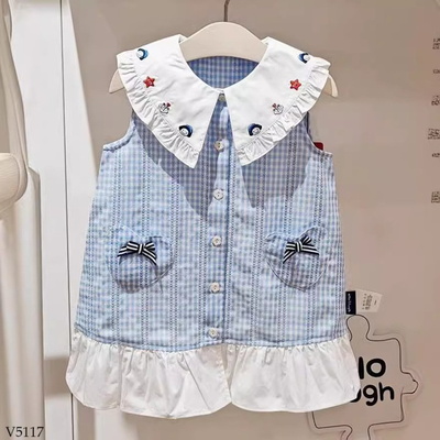 V5117 VÁT SÁT NÁCH KẺ CARO CHO BÉ
