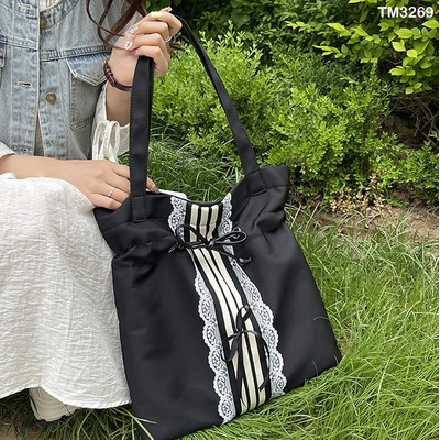 TM3269 Túi tote gắn nơ xinh xỉu các nàng ơi