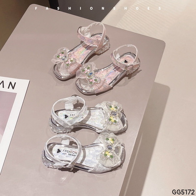 GG5172 DÉP SANDAL NƠ CÔNG CHÚA CHO BÉ