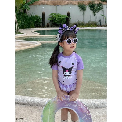 DB751 ĐỒ BƠI+BỜM TÓC KUROMI CHO BÉ