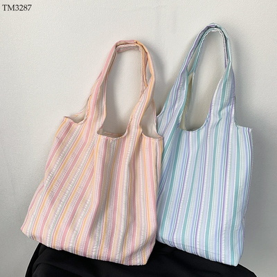 TM3287 TÚI TOTE KẺ CHO NỮ