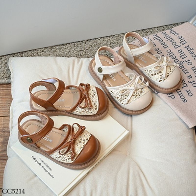 GG5214 SANDAL BÚP BÊ PHỐI REN NƠ CHO BÉ