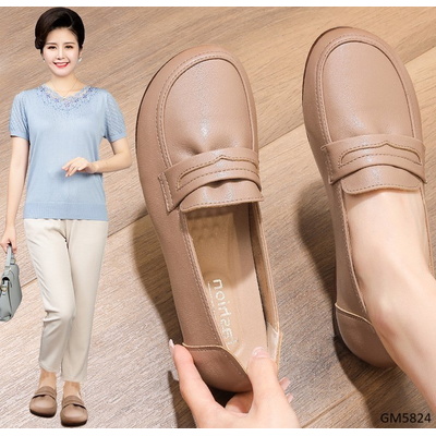 GM5824 GIÀY MOCA DA MỀM TRUNG NIÊN