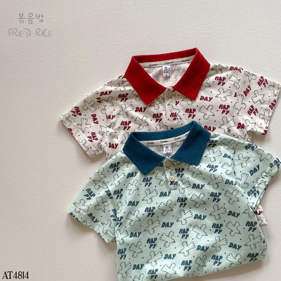 AT4814 ÁO POLO HAPY CỘC TAY CHO BÉ
