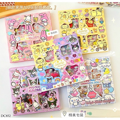 DC852 HỘP 100 STICKER CUTE