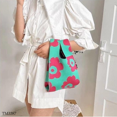 TM3387 TÚI XÁCH DỆT KIM ĐEO TAY