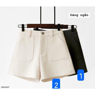 QM2407  QUẦN SHORT VẢI NỮ DÁNG DÀI + DÁNG NGẮN