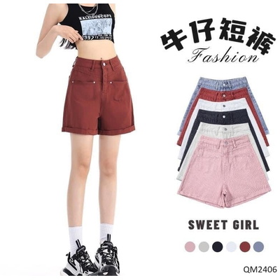 QM2406 QUẦN SHORT NỮ CẠP CAO