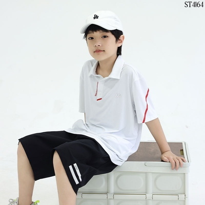 ST4164 BỘ POLO CỘC TAY BÉ TRAI