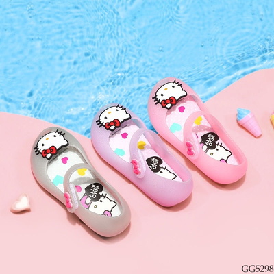 GG5298 GIÀY NHỰA HELLO KITTY BÉ GÁI