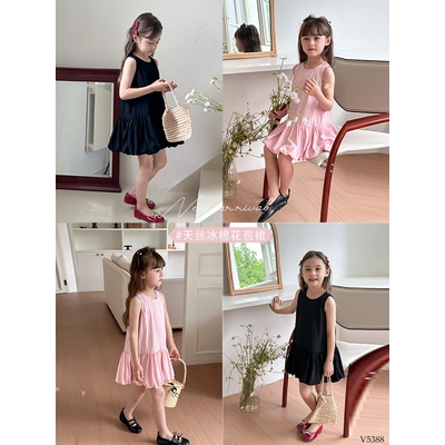 V5388 VÁY SÁT NÁCH DÁNG BÍ NHÀ AMBBKIDS