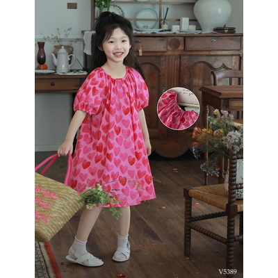 V5389 VÁY TIM BABYDOLL CHO BÉ