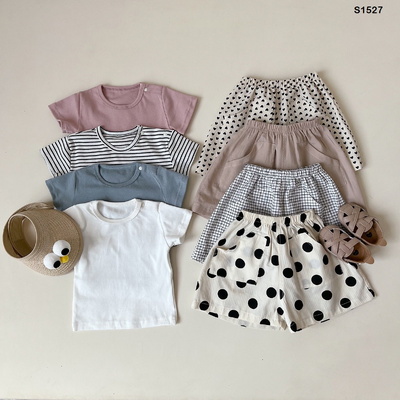 S1527 Áo thun hè và quần short cho bé