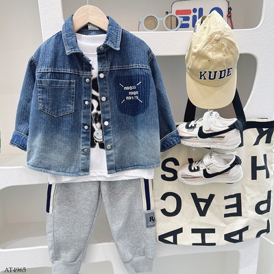 AT4965 ÁO KHOÁC DENIM CHO BÉ TRAI HÃNG KACADY
