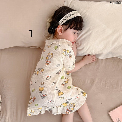 V5465 VÁY NGỦ TIỂU THƯ CHO BÉ