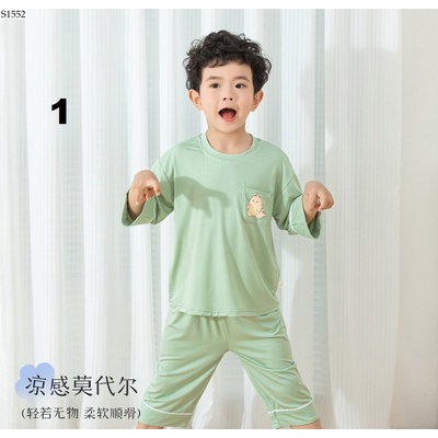 S1552 BỘ THUN MẶC NHÀ CHO BÉ