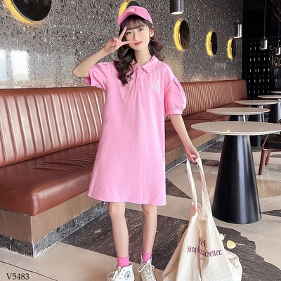 V5483 VÁY SUÔNG POLO CHO BÉ GÁI